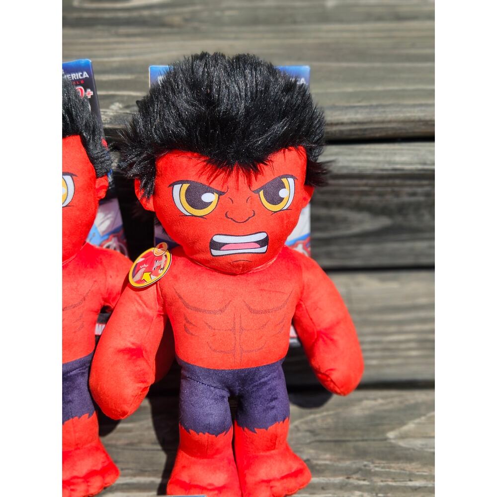 Marvel Plush Talkers Red Hulk Soft Toy, 11.75" Collectible Figure